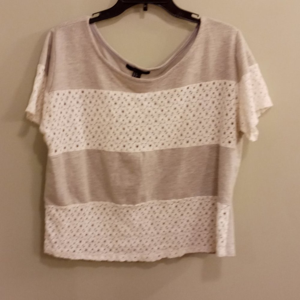 2/$20 | Forever 21 Lace Stripe Top